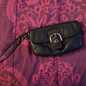 Small Black Wristlet